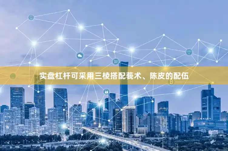 实盘杠杆可采用三棱搭配莪术、陈皮的配伍